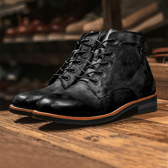 Leo - Men's Leather Boots Comfortable Supportive Design 0