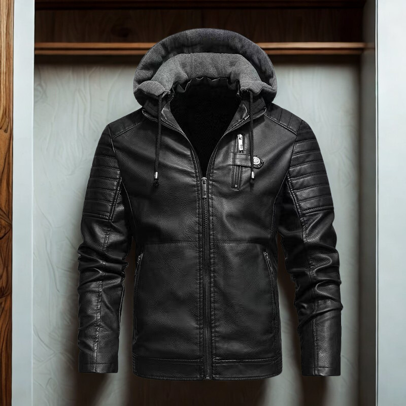 Liam - Men's Quilted Hooded Jacket Slim Fit with Plush Lining 0