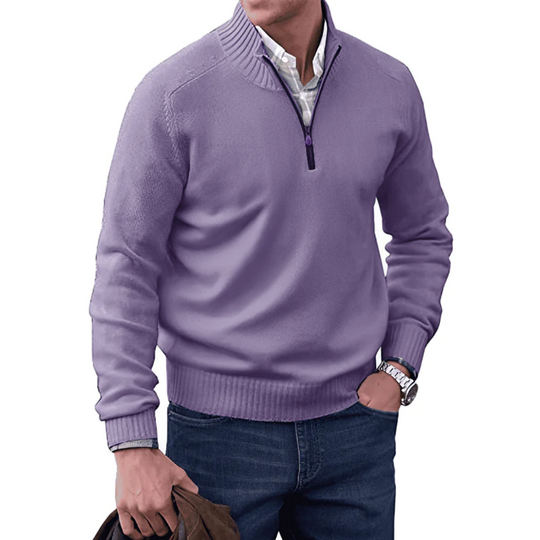 Clyde | Luxuriöser Kaschmir-Reißverschluss-Pullover für Komfort