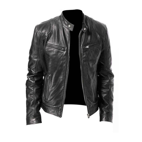 Michael | Stylische, langlebige, bequeme Lederjacke für Männer