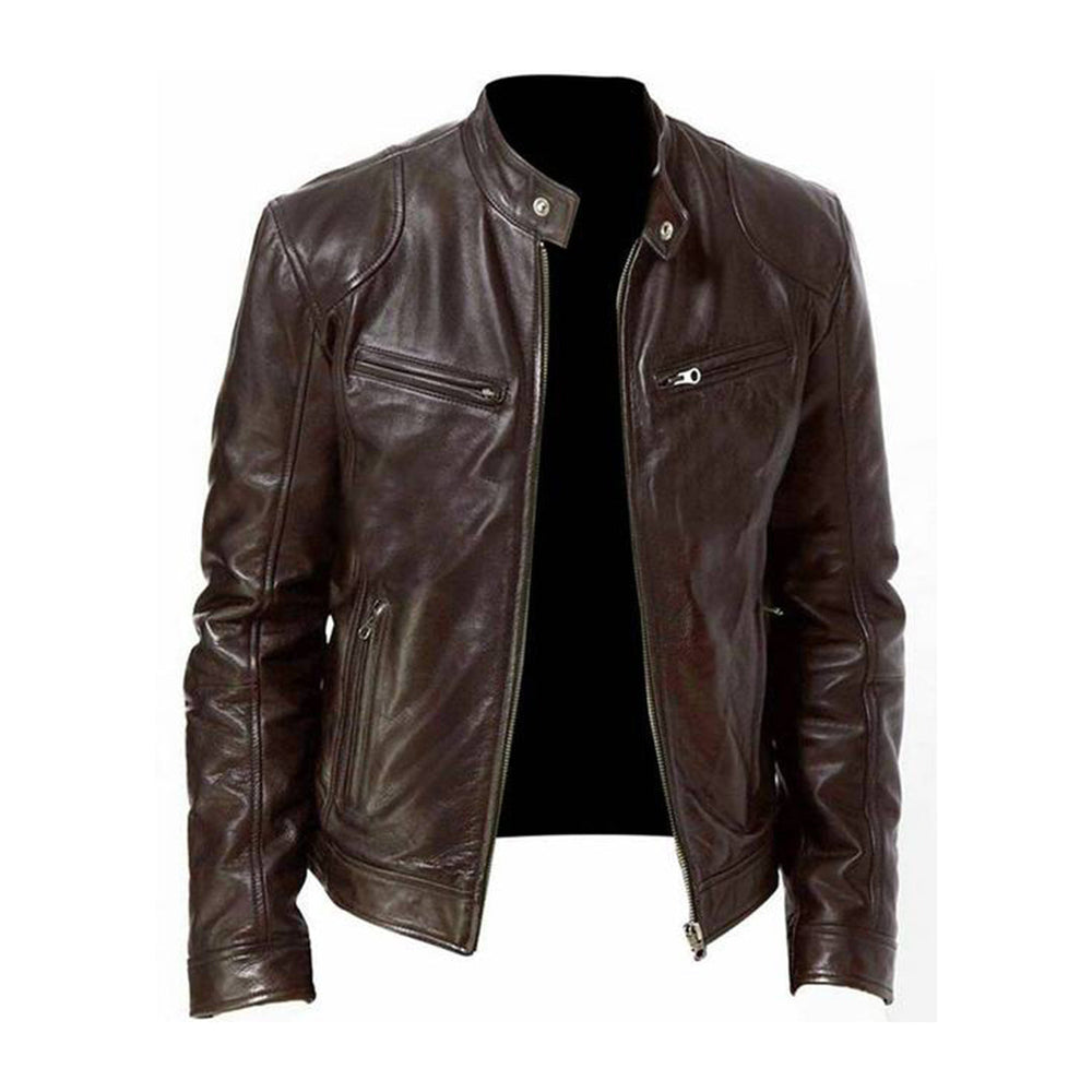 Michael | Stylische, langlebige, bequeme Lederjacke für Männer