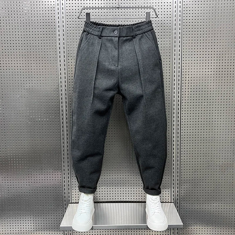 Mason - Men's Heathered Effect Pants Elegant Style Soft Fabric Casual Versatile 1
