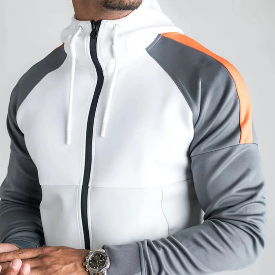 Max - Men's Tracksuit with Contrast Color Panels Comfortable Fit Polyester Blend 3