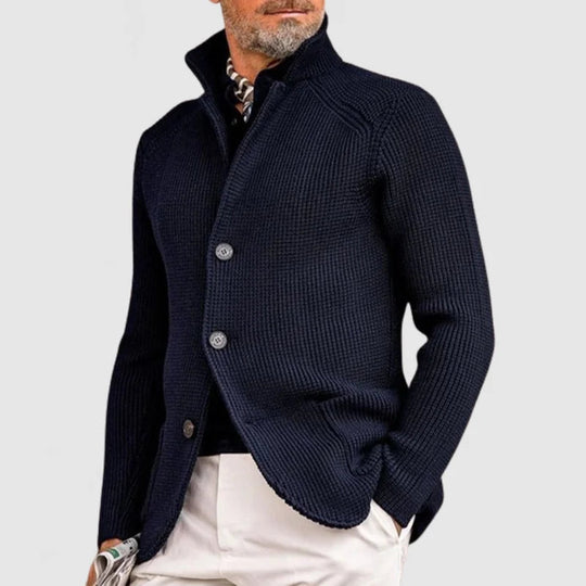Milo - Men's Cardigan Soft Polyester, Versatile Style 0