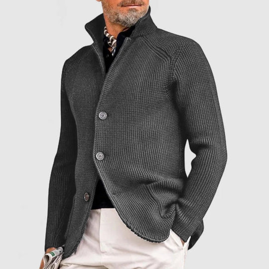 Milo - Men's Cardigan Soft Polyester, Versatile Style 4