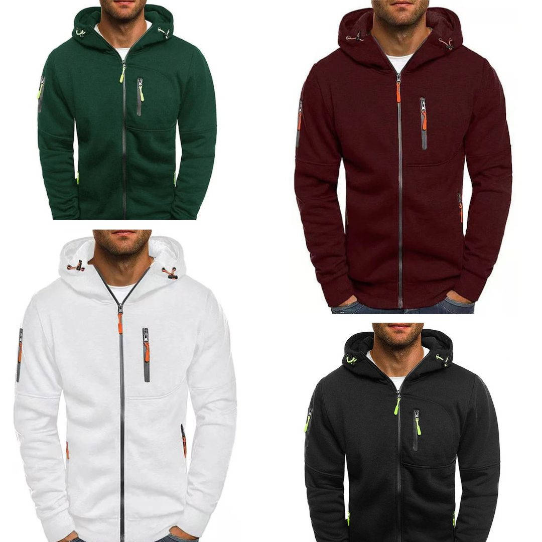 Milo - Men's Full Zip Hoodie Lightweight Polyester 2
