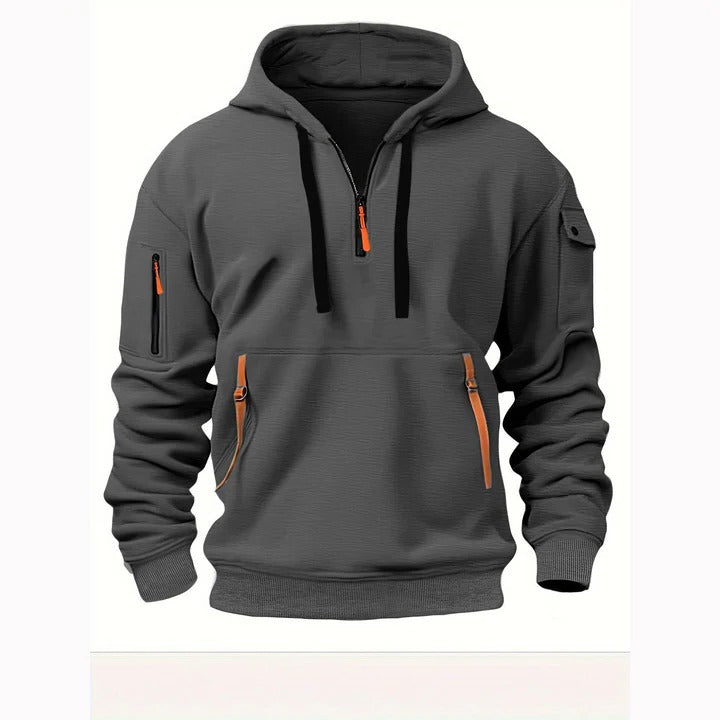 Milo - Men's Half-Zip Hoodie Comfortable Fit 1
