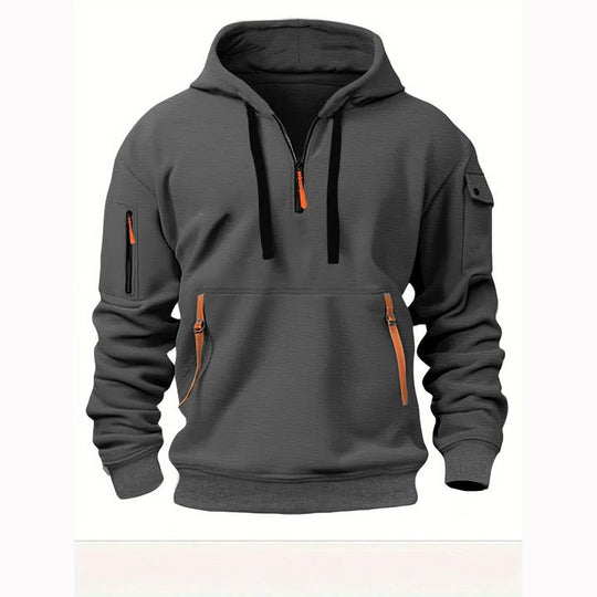 Milo - Men's Half-Zip Hoodie Comfortable Fit 1