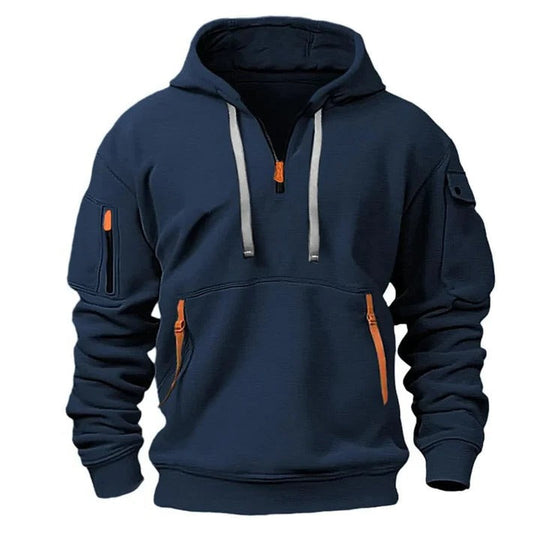Milo - Men's Half-Zip Hoodie Comfortable Fit 4