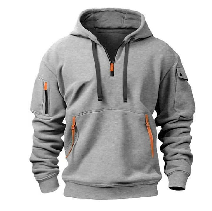 Milo - Men's Half-Zip Hoodie Comfortable Fit 6