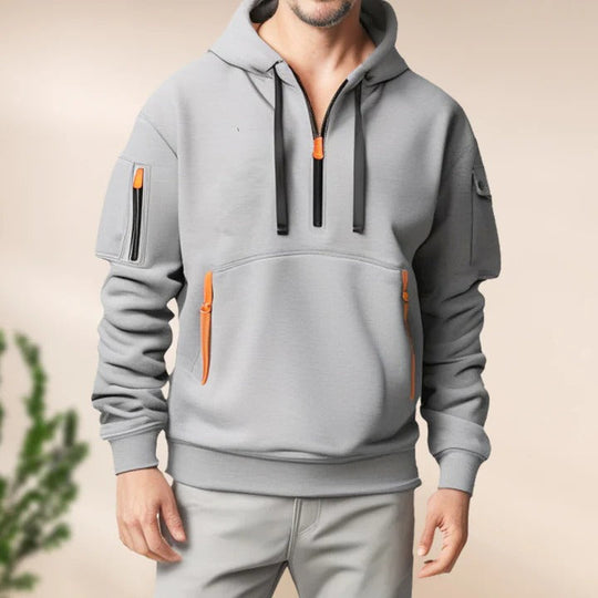 Milo - Men's Half-Zip Hoodie Comfortable Fit 8
