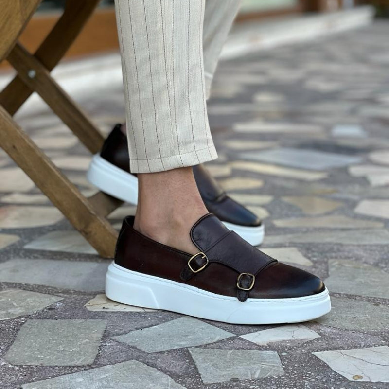 Milo - Men's Leather Loafers with Buckles Comfortable Slip-On Design 2