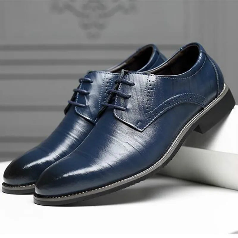 Milo - Men's Oxford Shoes Polished Leather Classic Design, Versatile and Durable 1