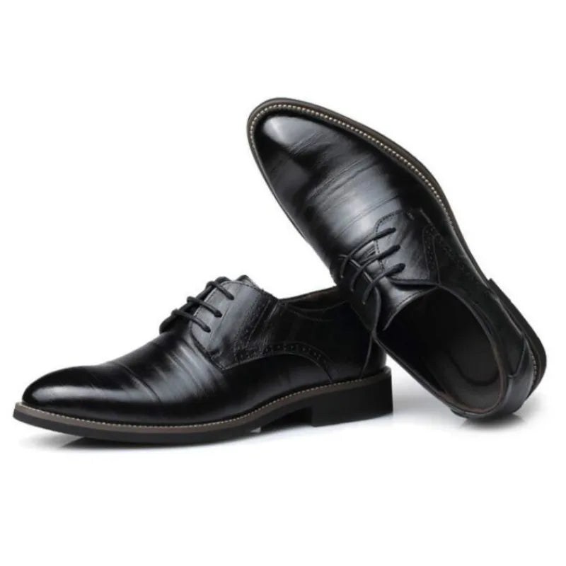 Milo - Men's Oxford Shoes Polished Leather Classic Design, Versatile and Durable 2