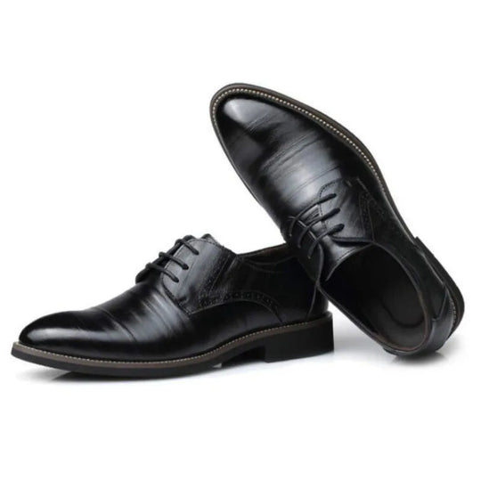 Milo - Men's Oxford Shoes Polished Leather Classic Design, Versatile and Durable 2