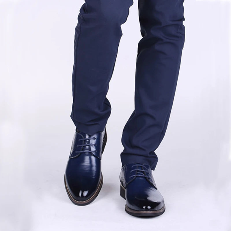 Milo - Men's Oxford Shoes Polished Leather Classic Design, Versatile and Durable 5