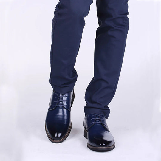 Milo - Men's Oxford Shoes Polished Leather Classic Design, Versatile and Durable 5