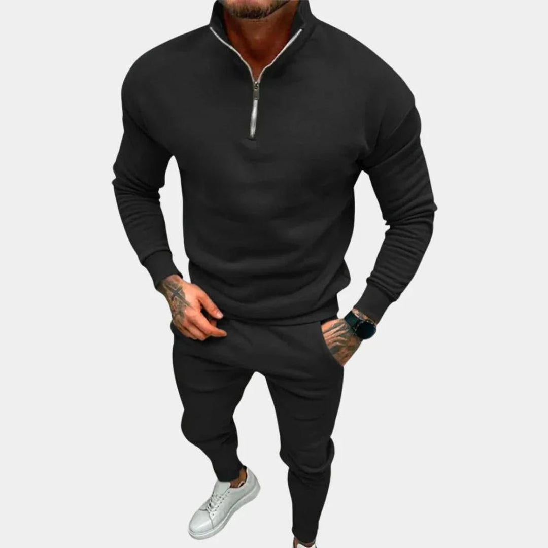 Milo - Men's Slim-Fit Jogging Suit Lightweight Cotton Blend, Casual Activewear 0