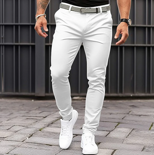 Milo - Men's Tailored Fit Summer Pants Breathable Fabric Casual 2