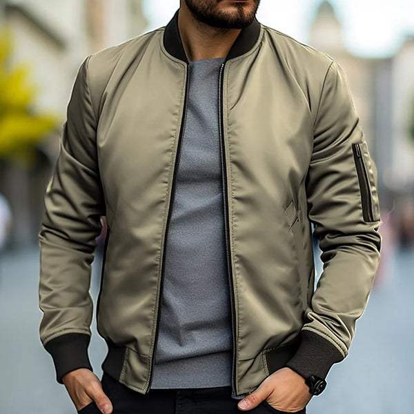 Milo - Men's Waterproof Bomber Jacket Lightweight and Stylish, Breathable 3