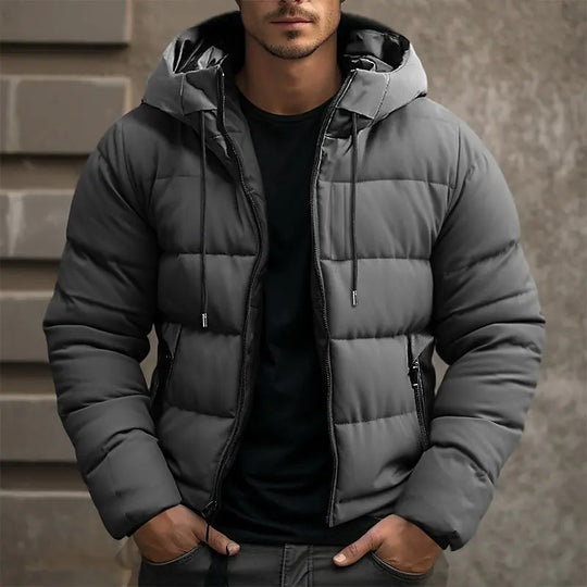 Milo - Men's Winter Coat Waterproof Insulated Adjustable Hood, Stylish 0