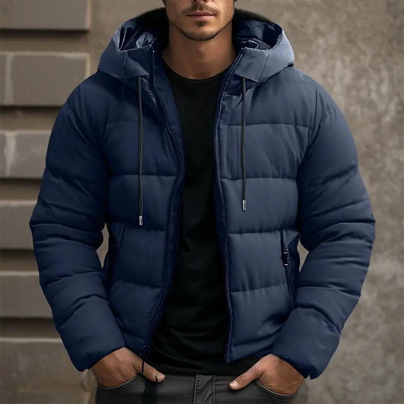Milo - Men's Winter Coat Waterproof Insulated Adjustable Hood, Stylish 1