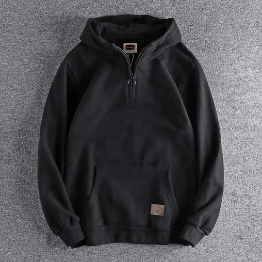 Milo - Men's Winter Hoodie Half-Zip Long Sleeve Warmth 1