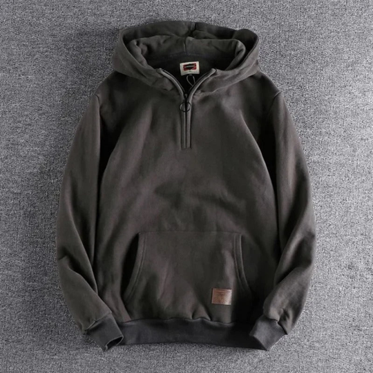 Milo - Men's Winter Hoodie Half-Zip Long Sleeve Warmth 2