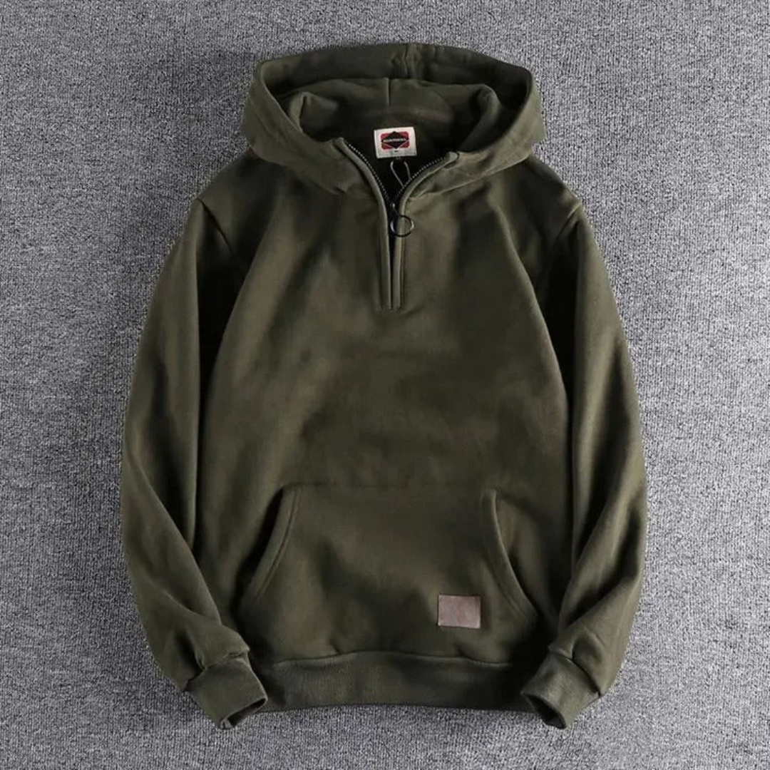 Milo - Men's Winter Hoodie Half-Zip Long Sleeve Warmth 3