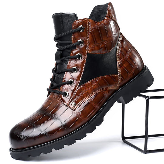 Jacob | Premium Croc Leather Boots for Ultimate Comfort