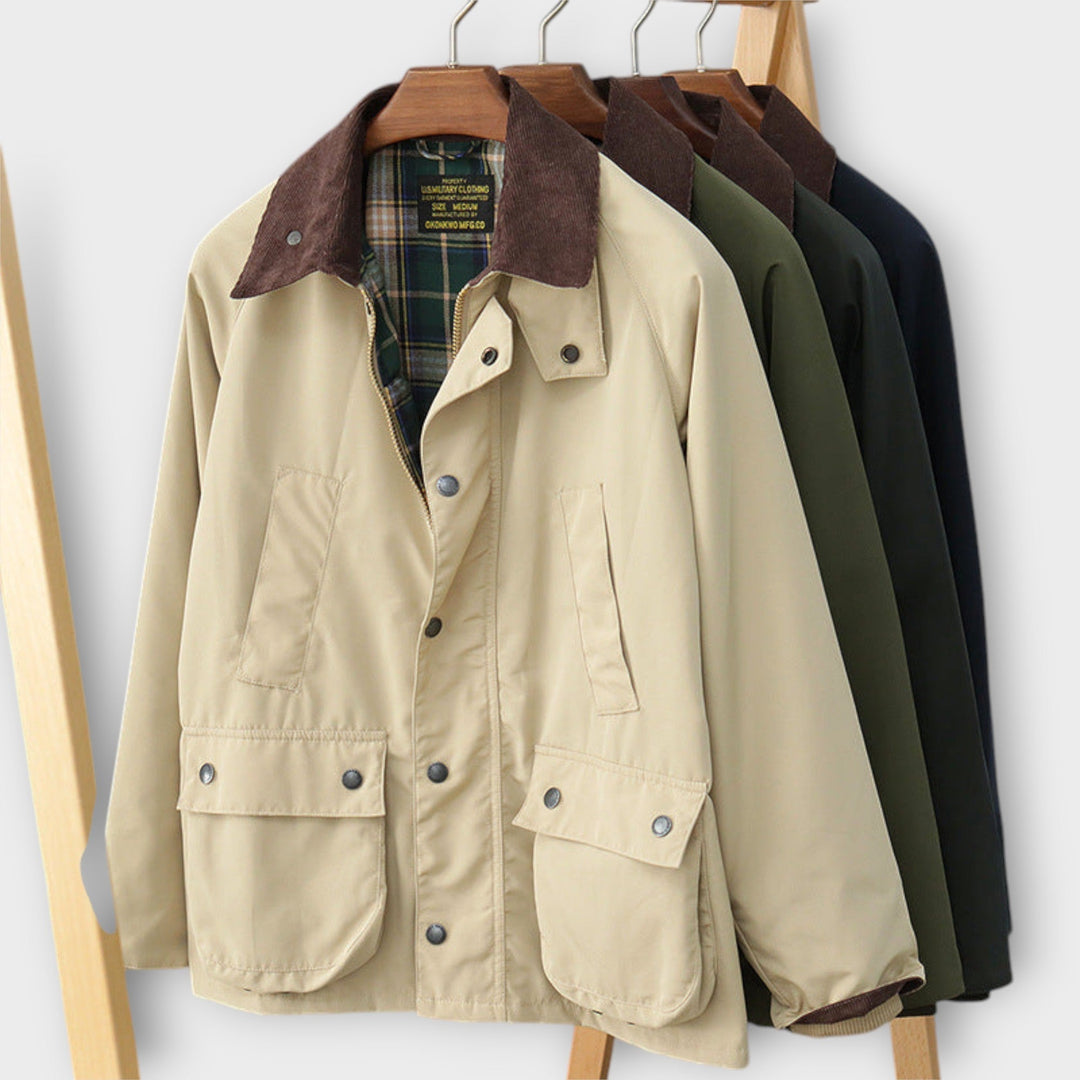 Jasper | Timeless Utility Jacket with Stylish Plaid Lining