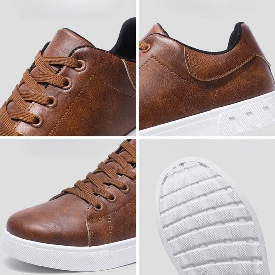 Evan | Stylische Herren Leder Sneakers für Komfort und Langlebigkeit