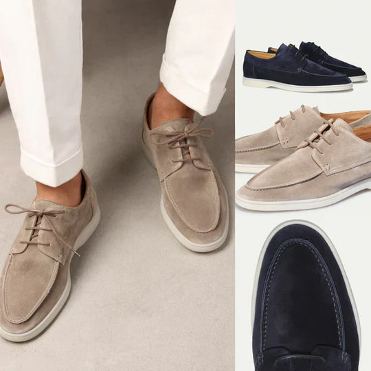 Dides | Luxury Leather Loafers with Laces for Men