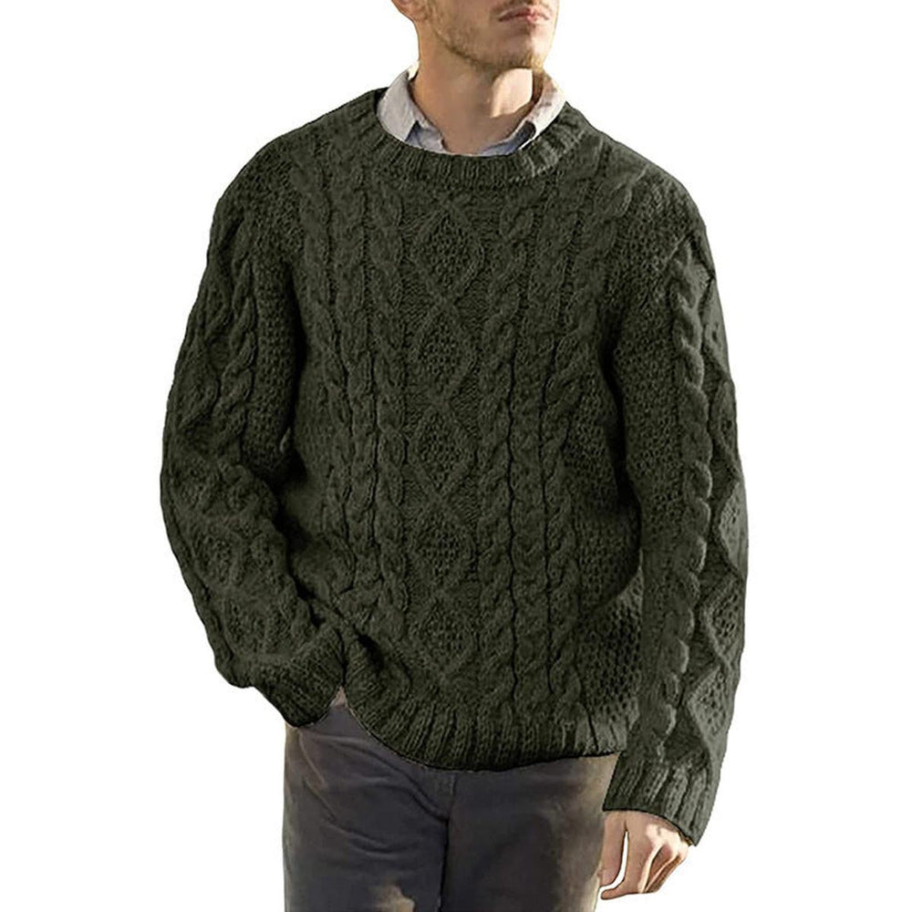 Oscar - Men's Oversized Cable Knit Sweater Wool Blend 1