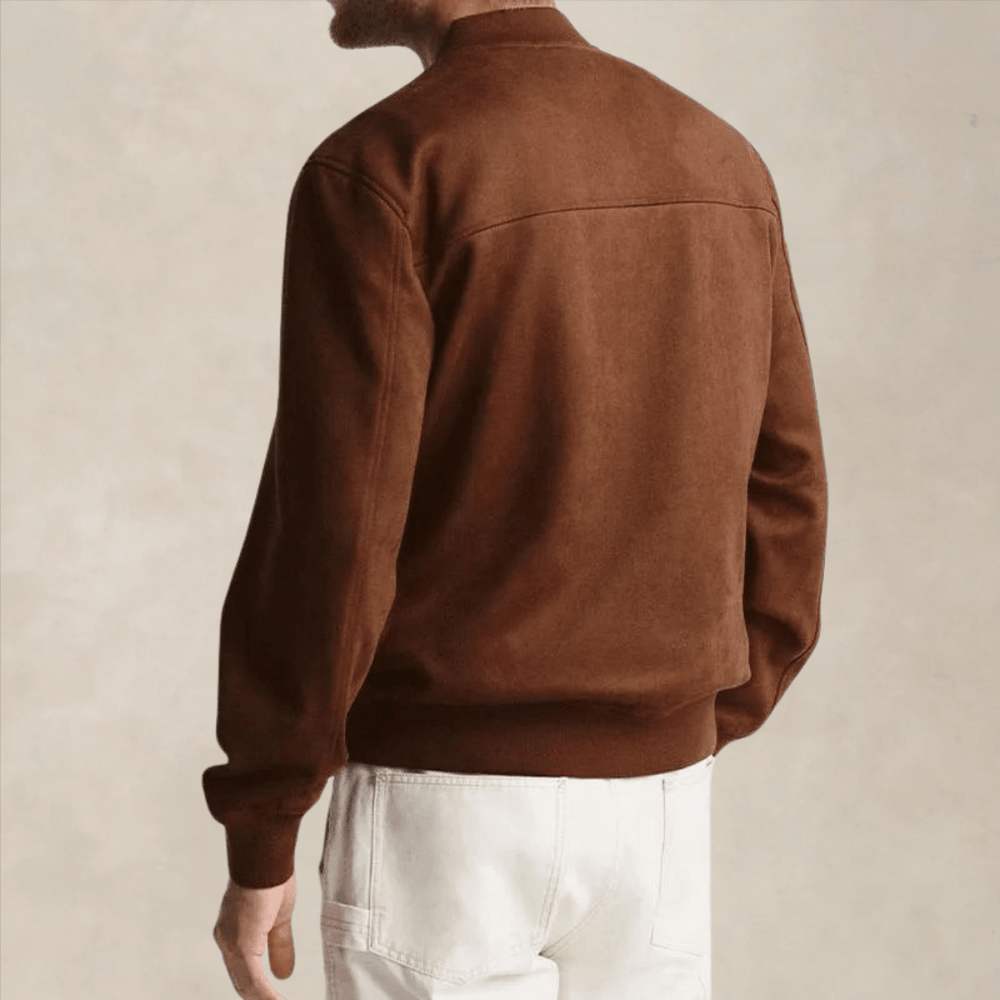 Rico - Men's Casual Bomber Jacket Soft Fiber Blend Regular Fit 1