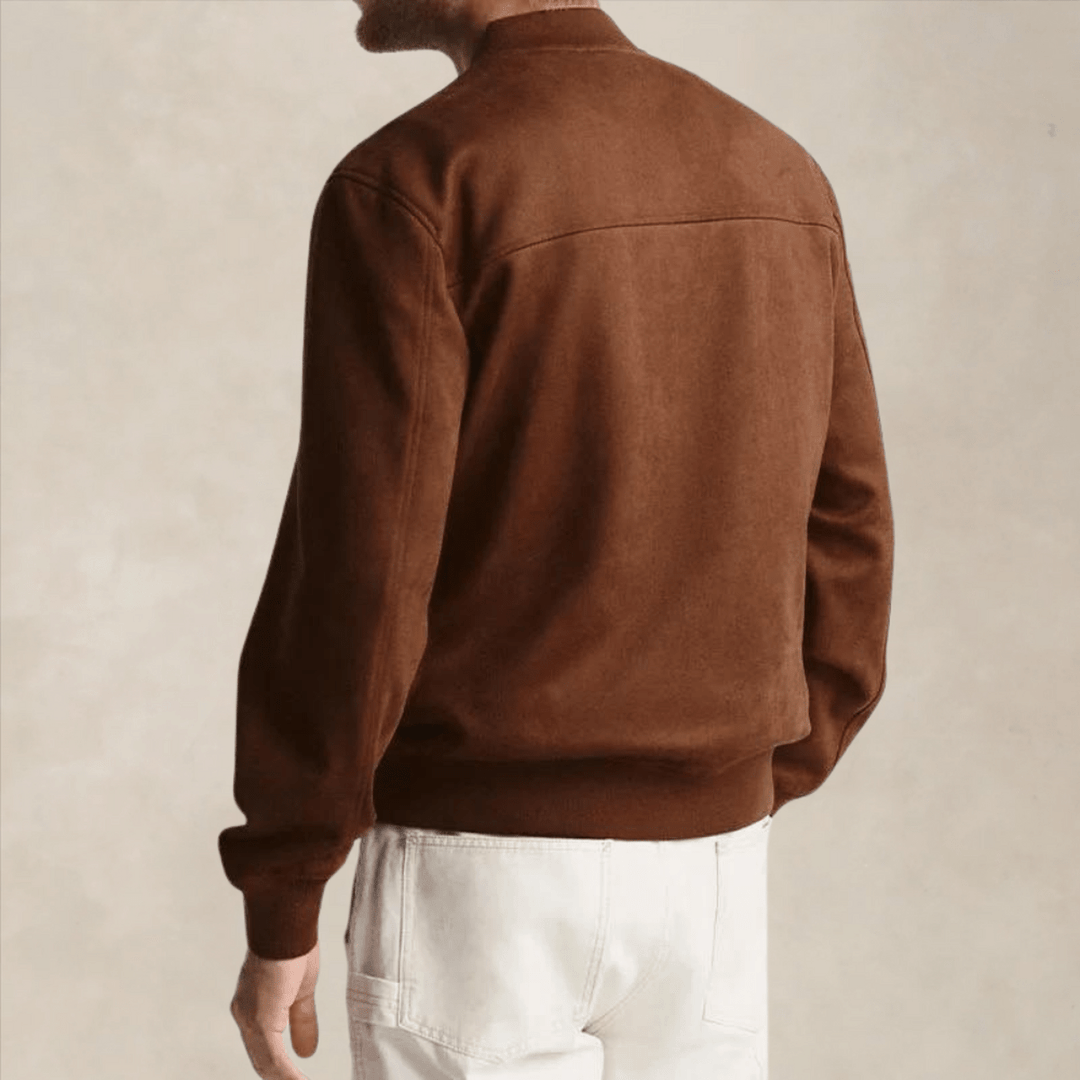 Rico - Men's Casual Bomber Jacket Soft Fiber Blend Regular Fit 1