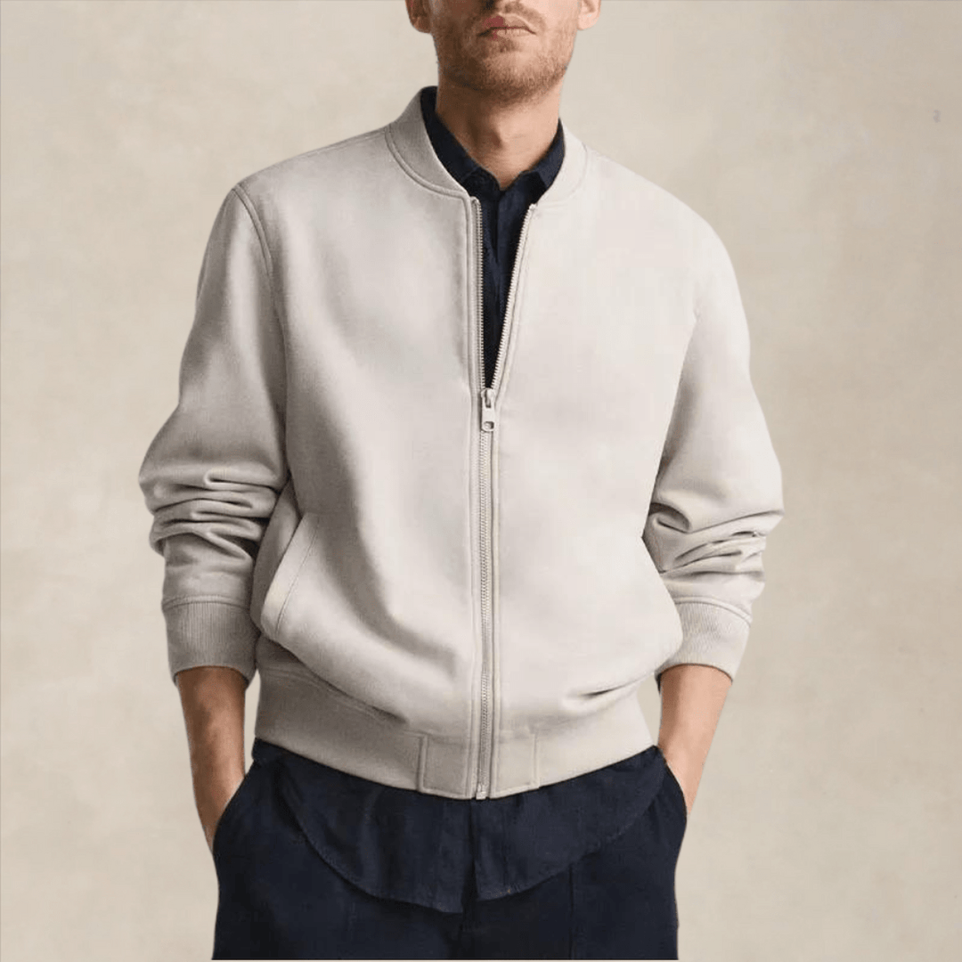 Rico - Men's Casual Bomber Jacket Soft Fiber Blend Regular Fit 2