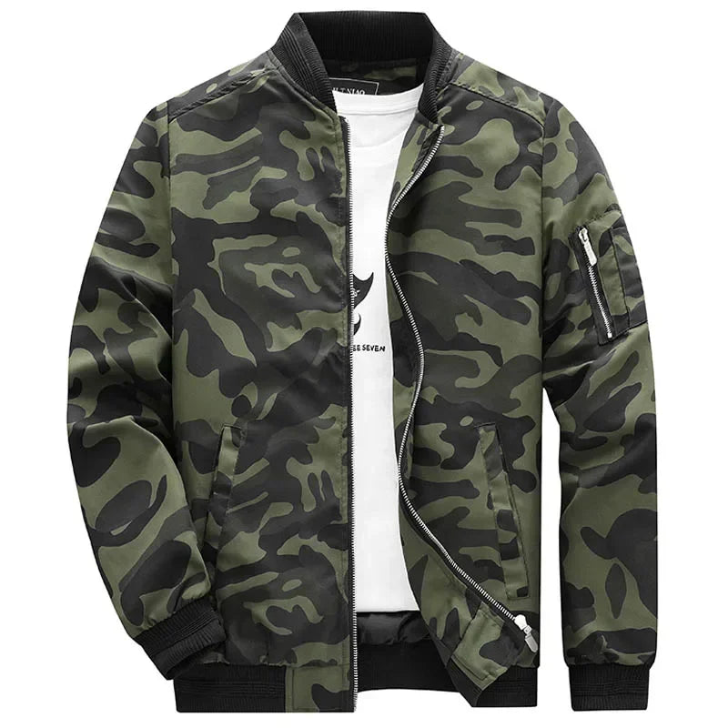 Rider - Men's Bomber Jacket Military Camouflage Casual Streetwear 2
