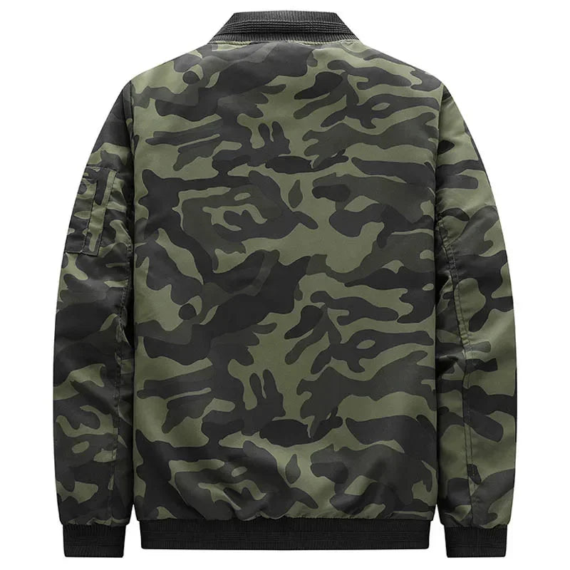 Rider - Men's Bomber Jacket Military Camouflage Casual Streetwear 3