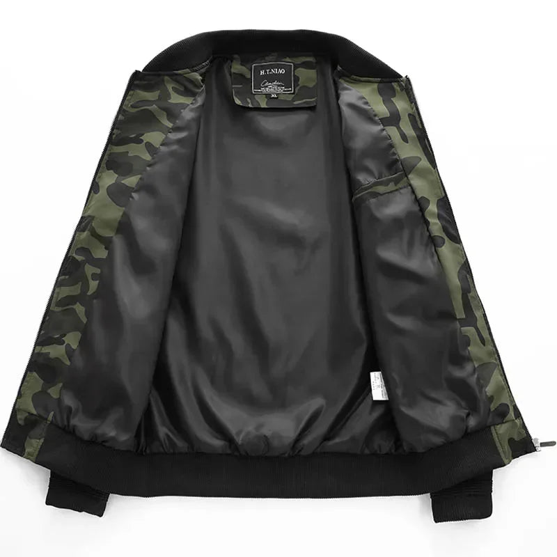 Rider - Men's Bomber Jacket Military Camouflage Casual Streetwear 4