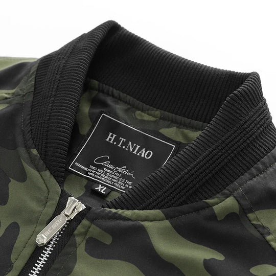 Rider - Men's Bomber Jacket Military Camouflage Casual Streetwear 5