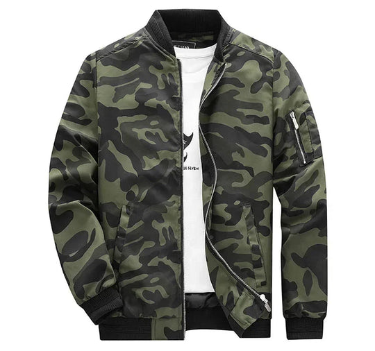 Rider - Men's Bomber Jacket Military Camouflage Casual Streetwear 6