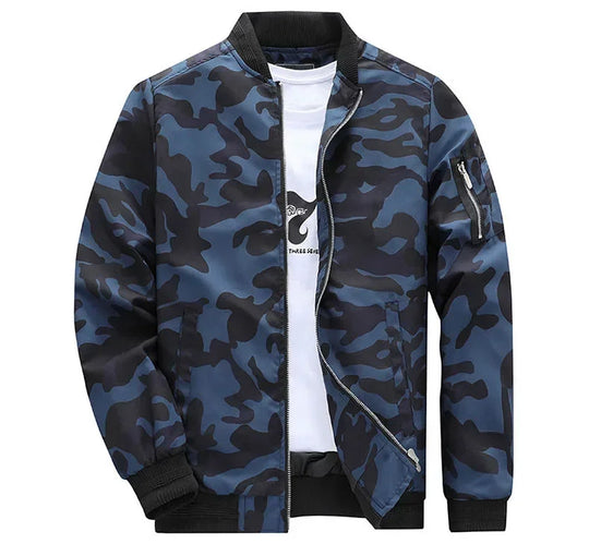 Rider - Men's Bomber Jacket Military Camouflage Casual Streetwear 7
