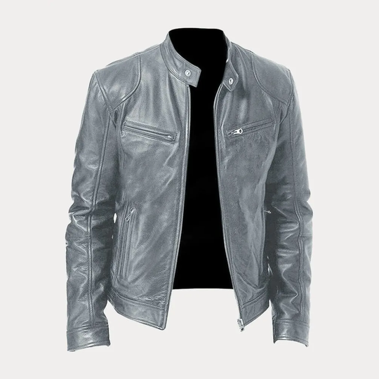 Riley - Men's Leather Jacket Classic Design Durable Material 11