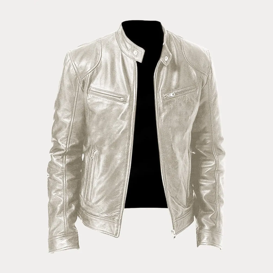 Riley - Men's Leather Jacket Classic Design Durable Material 13