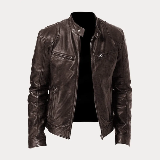 Riley - Men's Leather Jacket Classic Design Durable Material 2
