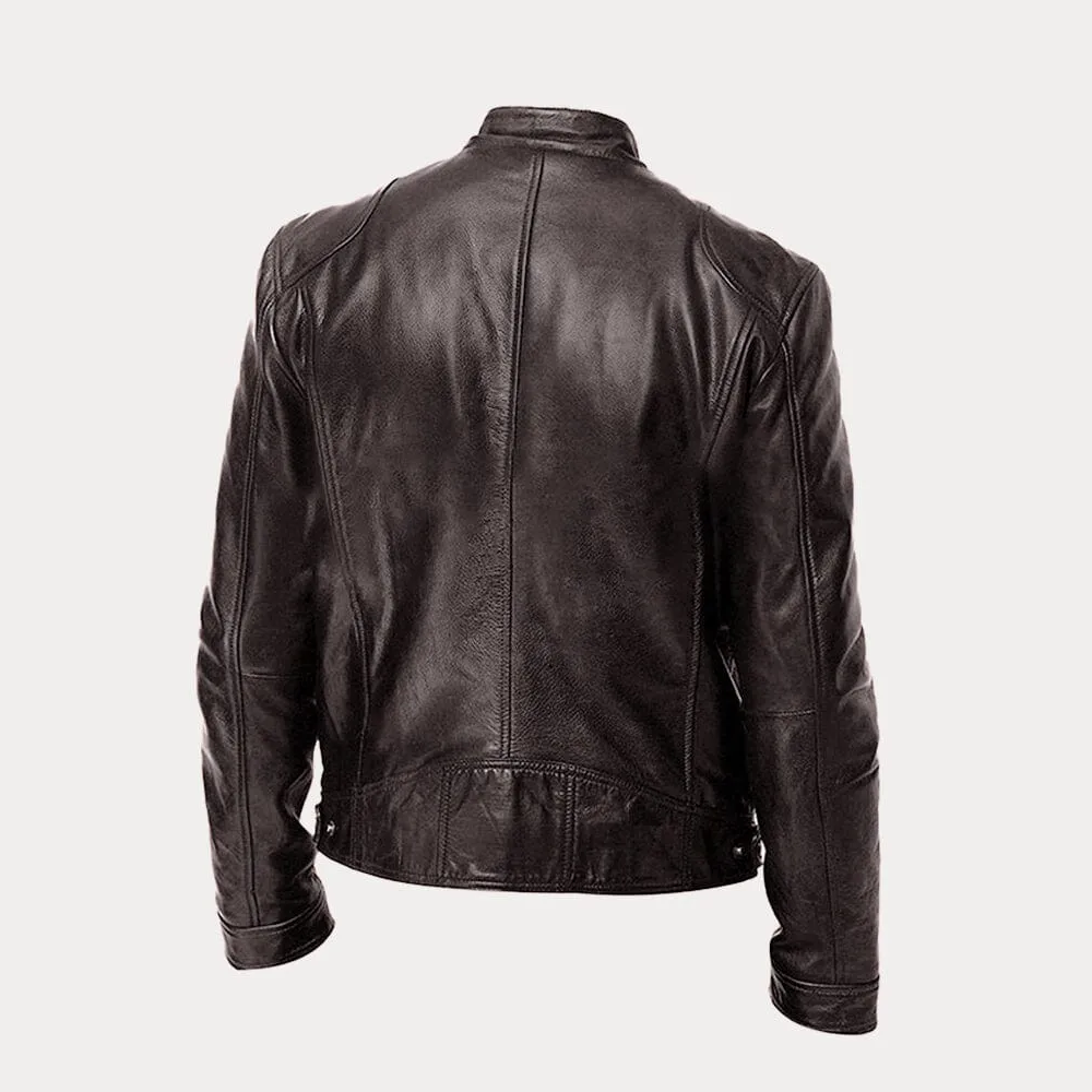 Riley - Men's Leather Jacket Classic Design Durable Material 3