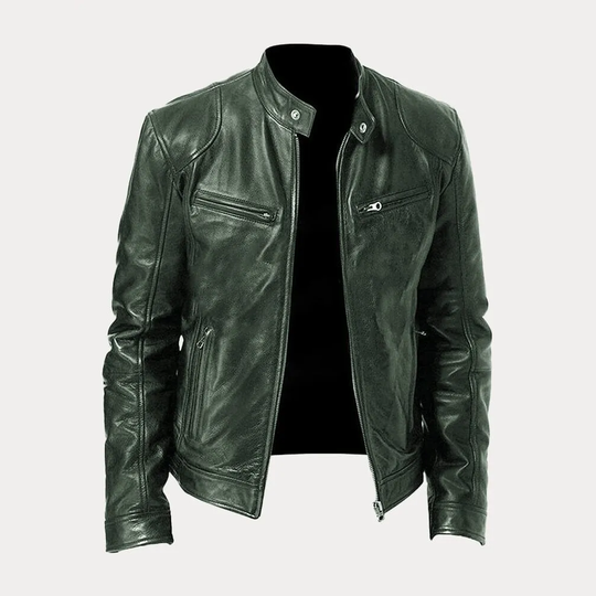 Riley - Men's Leather Jacket Classic Design Durable Material 4