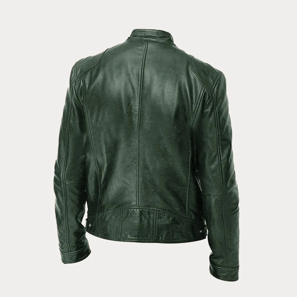 Riley - Men's Leather Jacket Classic Design Durable Material 5