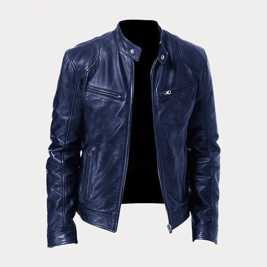 Riley - Men's Leather Jacket Classic Design Durable Material 6